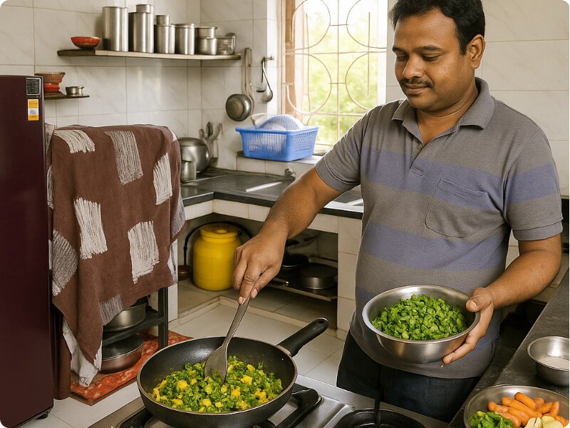 preparation of food