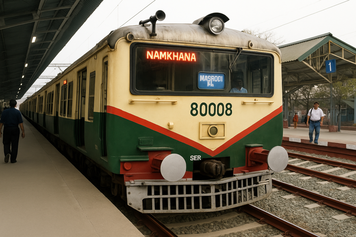 Train journey to Gangasagar via Kakdwip and Namkhana railway stations